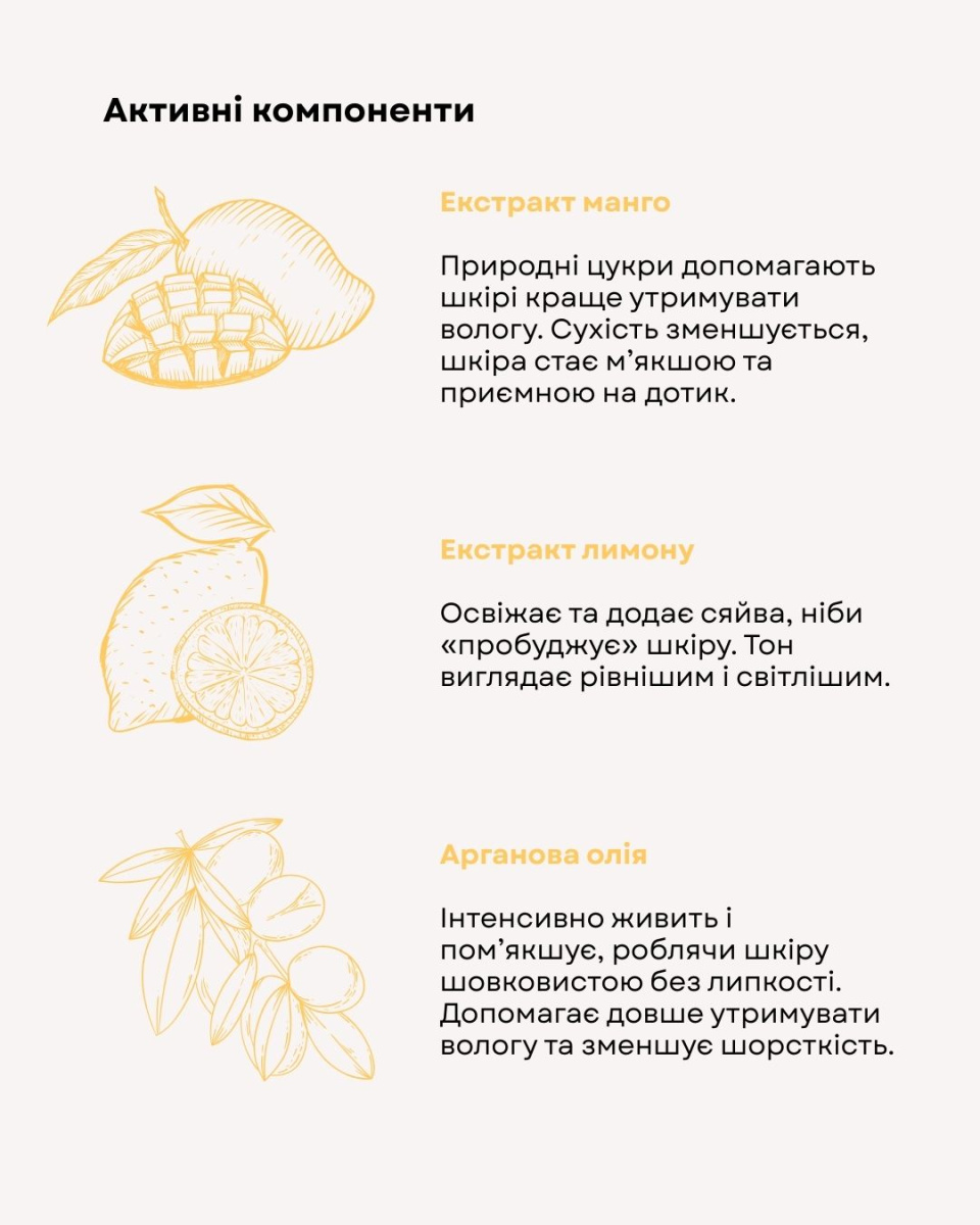 Набір для догляду за тілом Tropical Mango & Lemon Fresh Juice